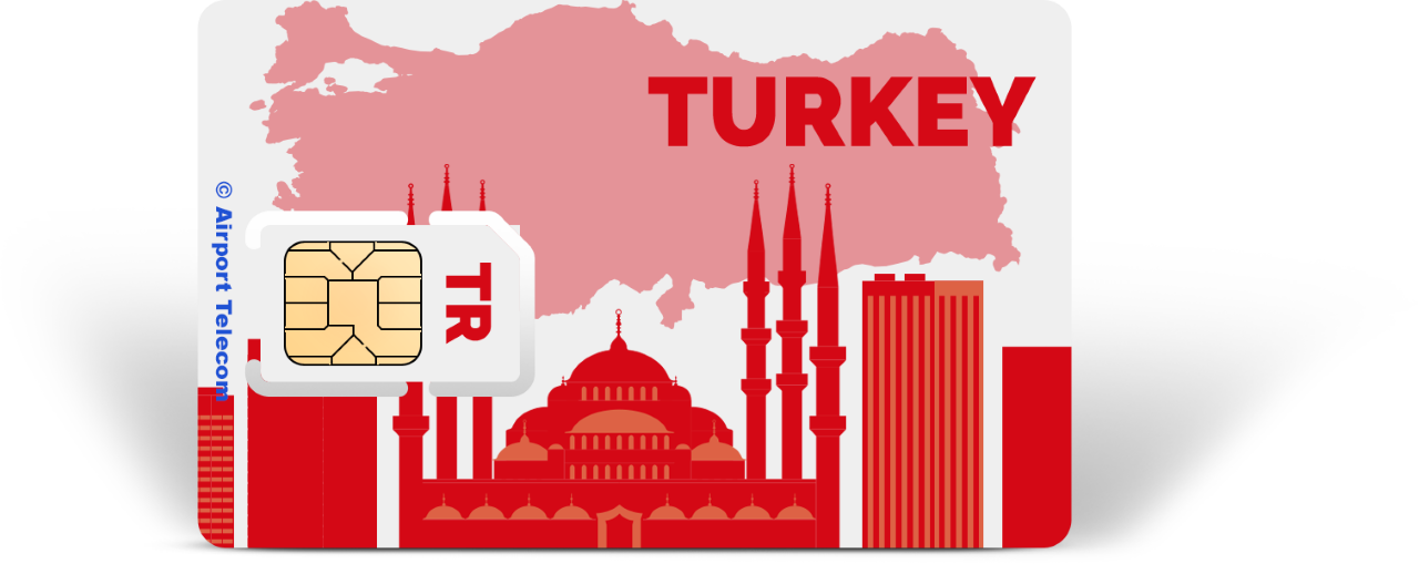 oogopslag park Komst Simkaart Turkije voor bellen en internet in Turkije | Turkse sim van  Airport Telecom Schiphol